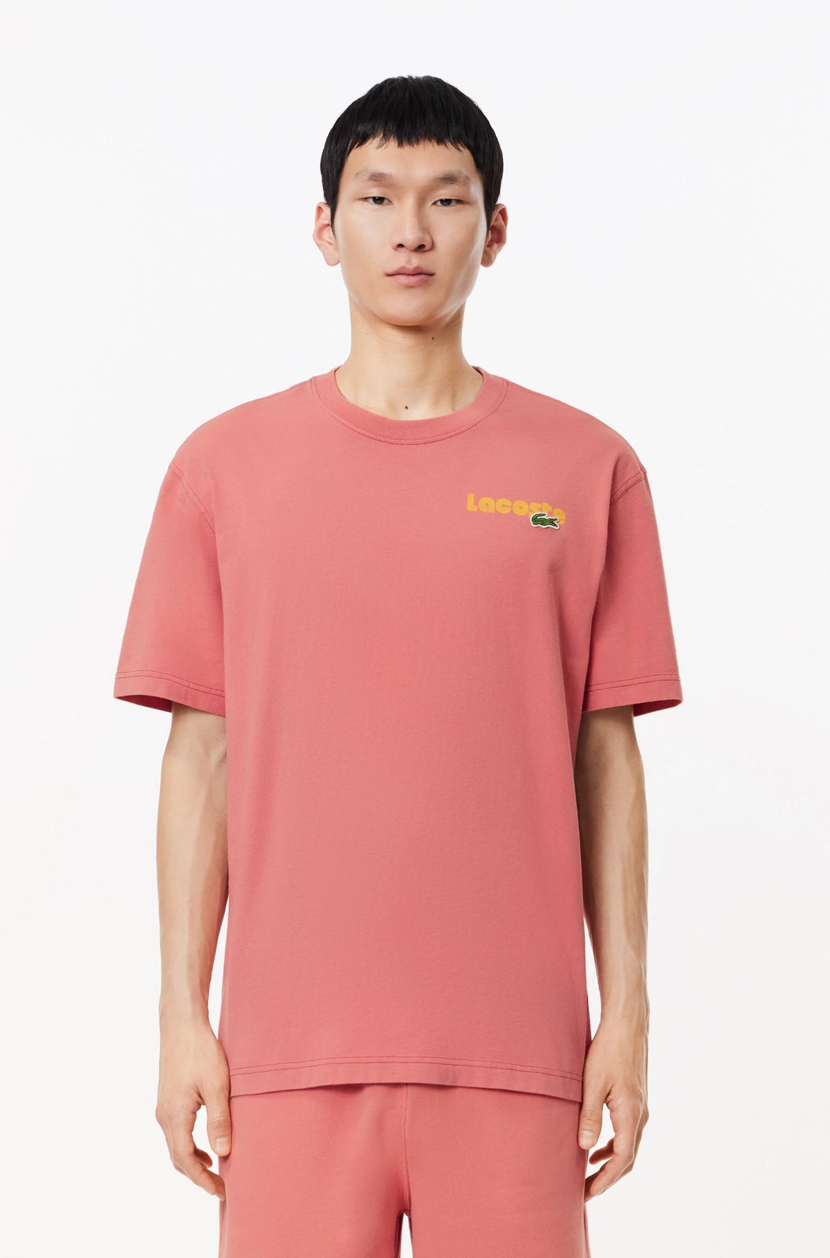 T-Shirt pour homme par Lacoste | TH7544 Rouge/ZV9-SIERRA RED | Boutique Vvög, vêtements mode pour homme et femme