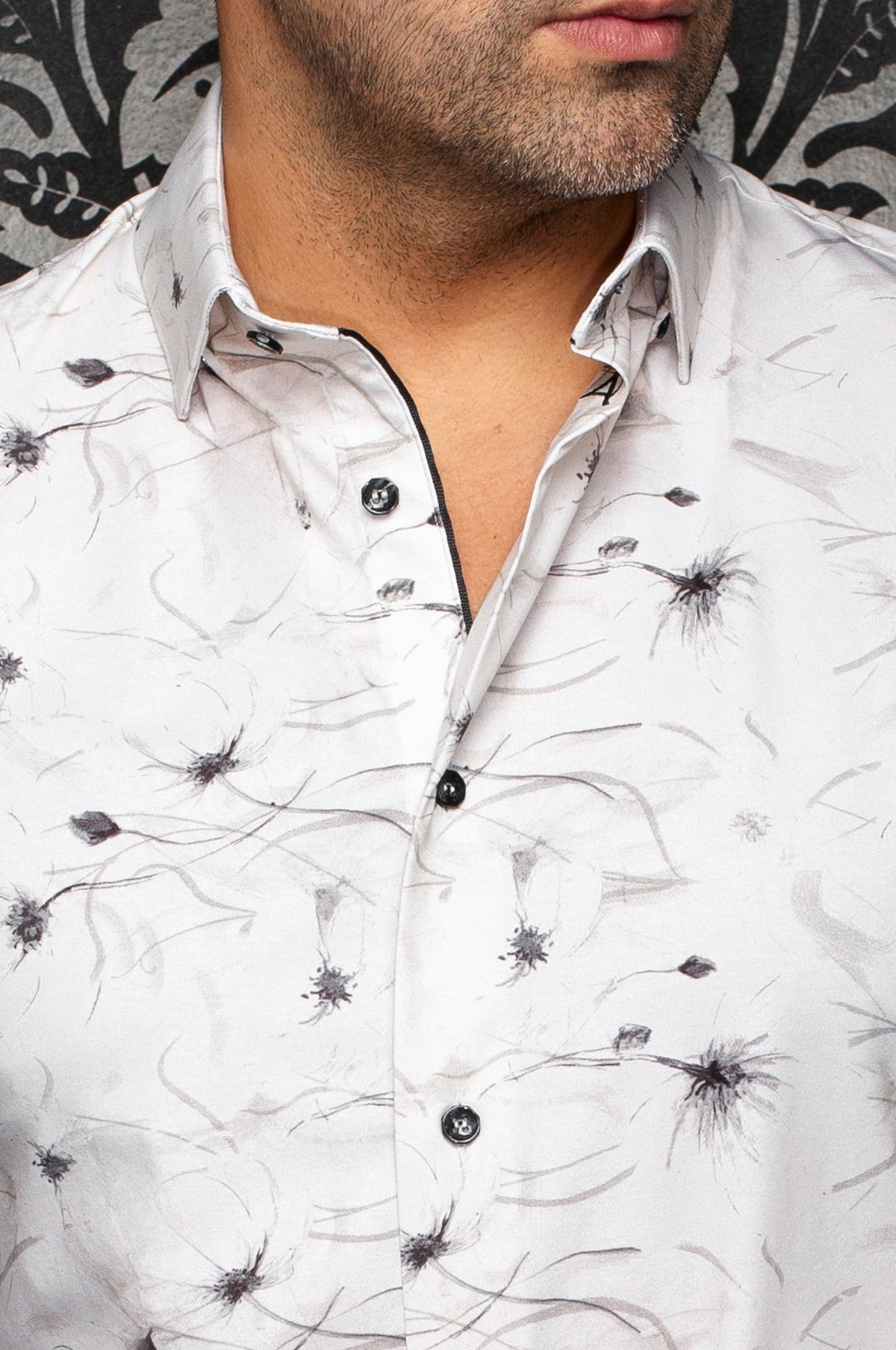 Chemise manches longues en Knit extensible pour homme par Au Noir | TRUMAN Pierre | Boutique Vvög, inventaire complet de la marque Au Noir
