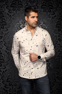 Chemise manches longues en Knit extensible pour homme par Au Noir | TRUMAN Pierre | Boutique Vvög, inventaire complet de la marque Au Noir