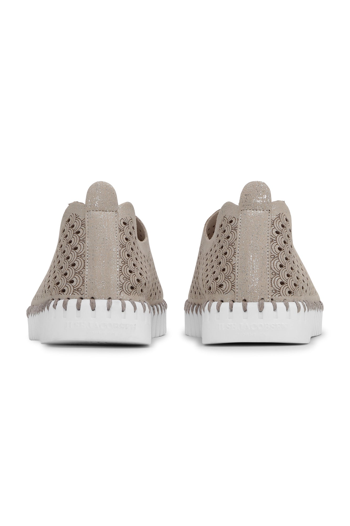 Souliers pour femme par Ilse Jacobsen | TULIP3223 Blanc Argenté | Boutique Vvög, vêtements mode pour homme et femme