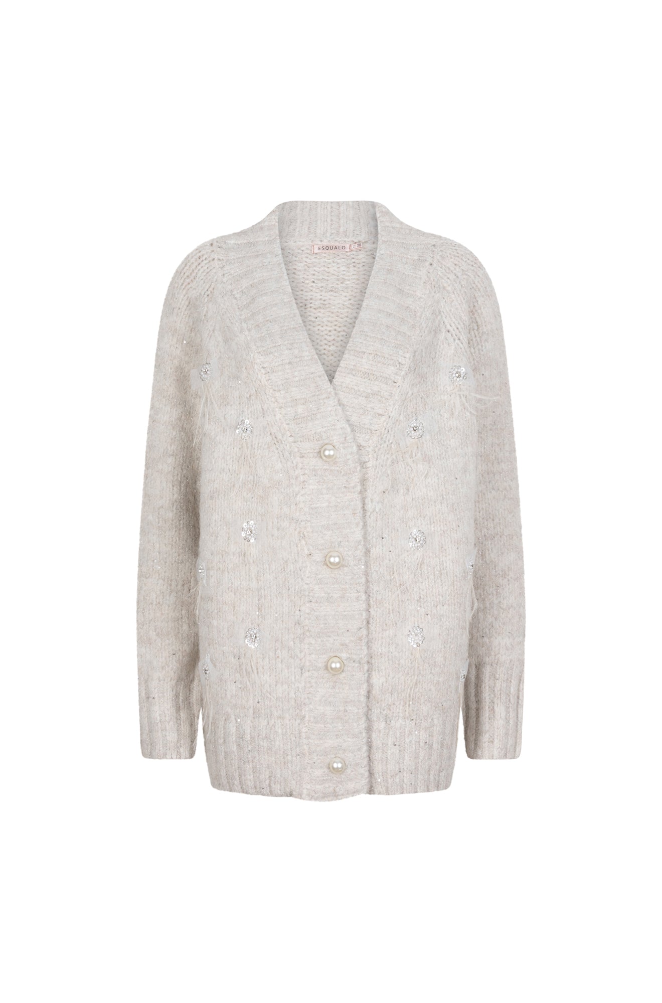 Pardessus en coton boutonné pour femme par Esqualo | W2502716 Sable Clair | Boutique Vvög, vêtements mode pour homme et femme