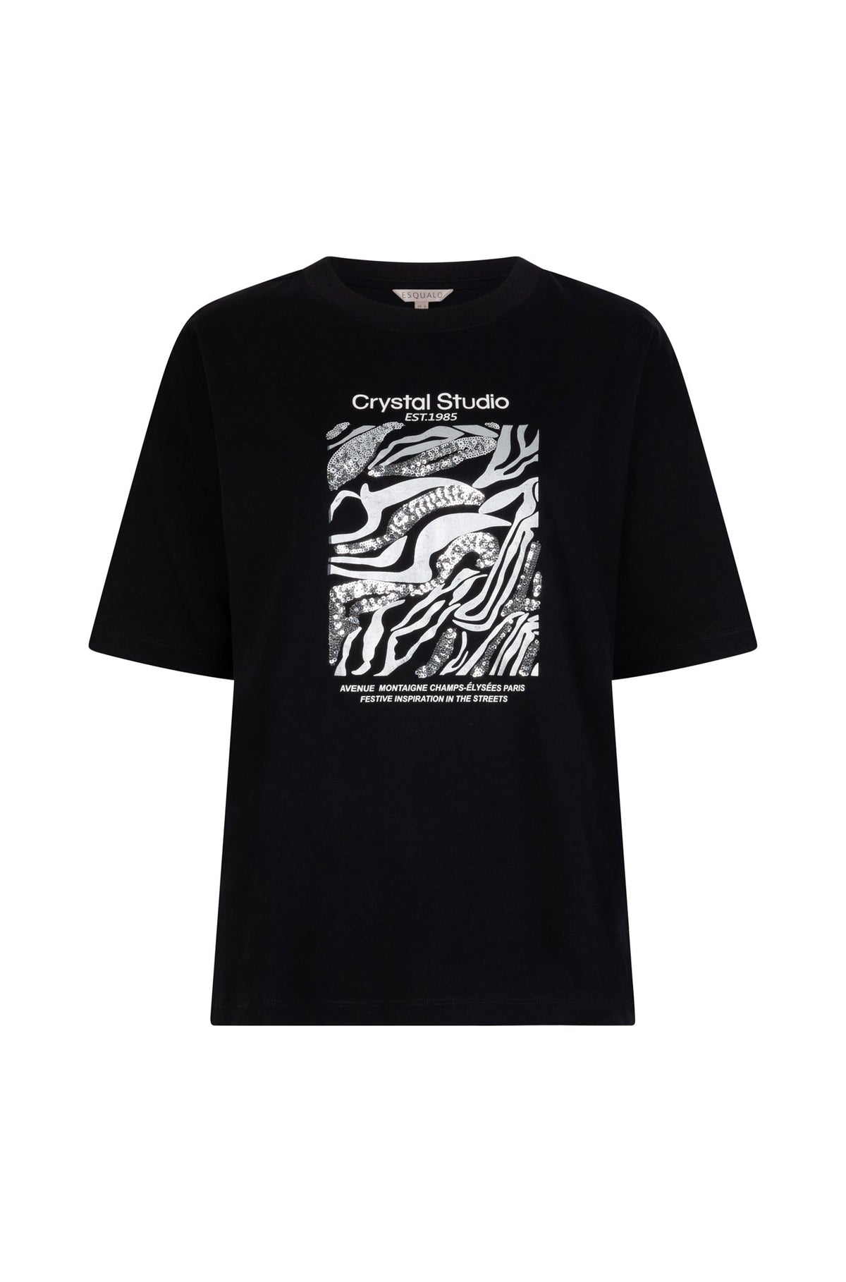 T-Shirt pour femme par Esqualo | W2505715 Noir | Boutique Vvög, vêtements mode pour homme et femme