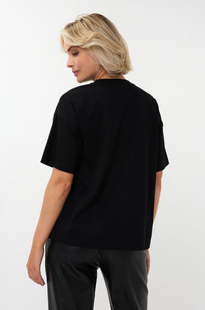 T-Shirt pour femme par Esqualo | W2505715 Noir | Boutique Vvög, vêtements mode pour homme et femme