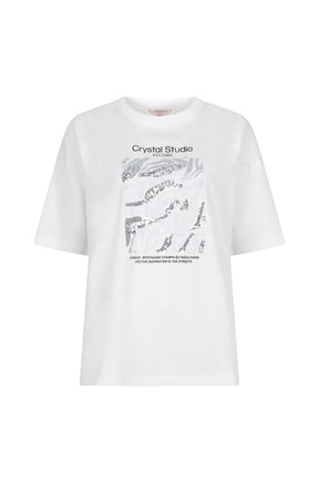 T-Shirt pour femme par Esqualo | W2505715 Blanc Cassé | Boutique Vvög, vêtements mode pour homme et femme