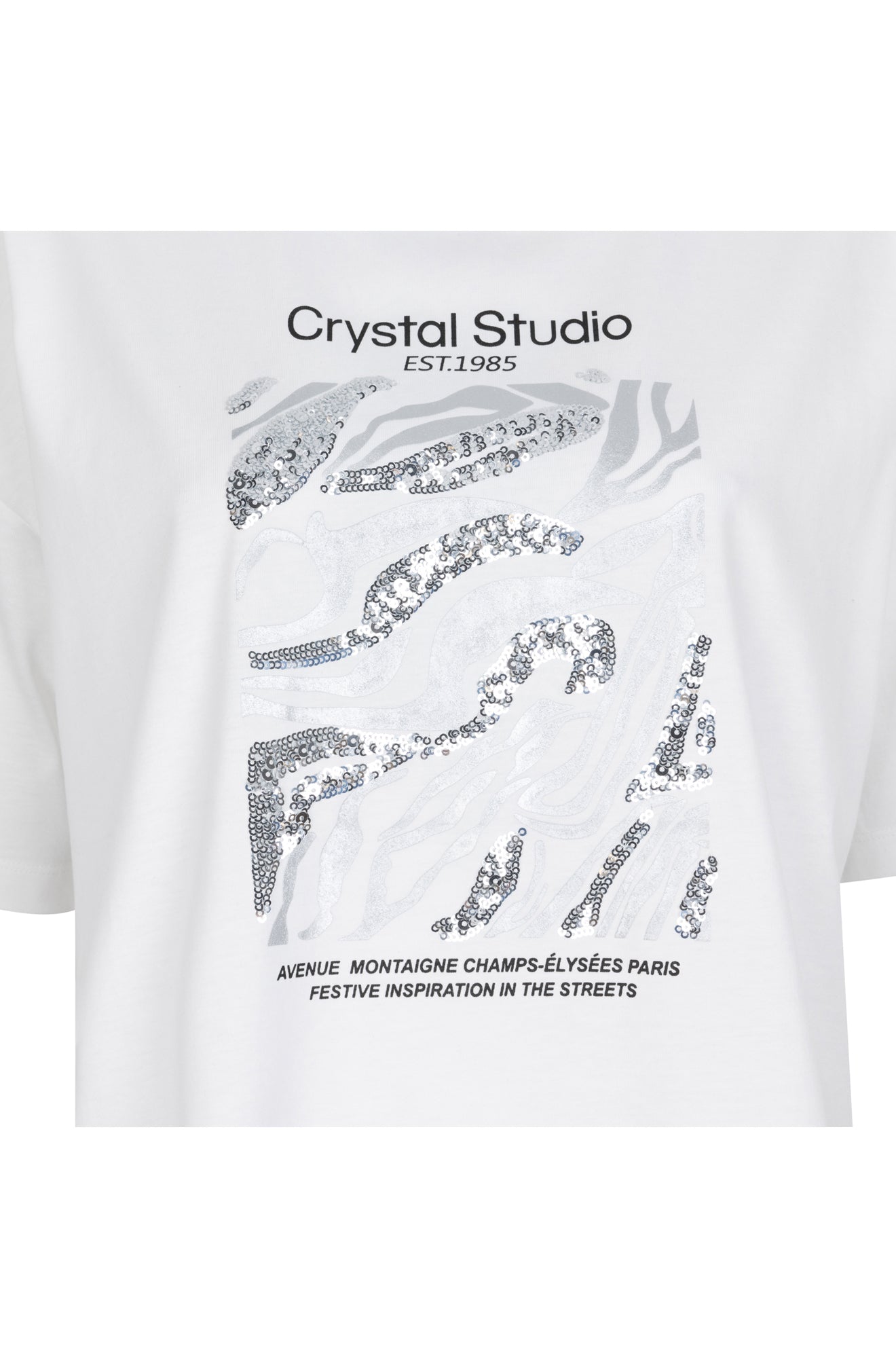 T-Shirt pour femme par Esqualo | W2505715 Blanc Cassé | Boutique Vvög, vêtements mode pour homme et femme