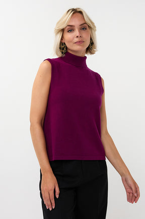 Camisole avec col roulé pour femme par Esqualo | W2507704 Marron | Boutique Vvög, vêtements mode pour homme et femme