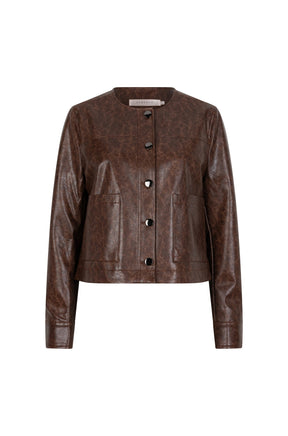Jacket boutonné pour femme par Esqualo | W2511700 Chocolat | Boutique Vvög, vêtements mode pour homme et femme