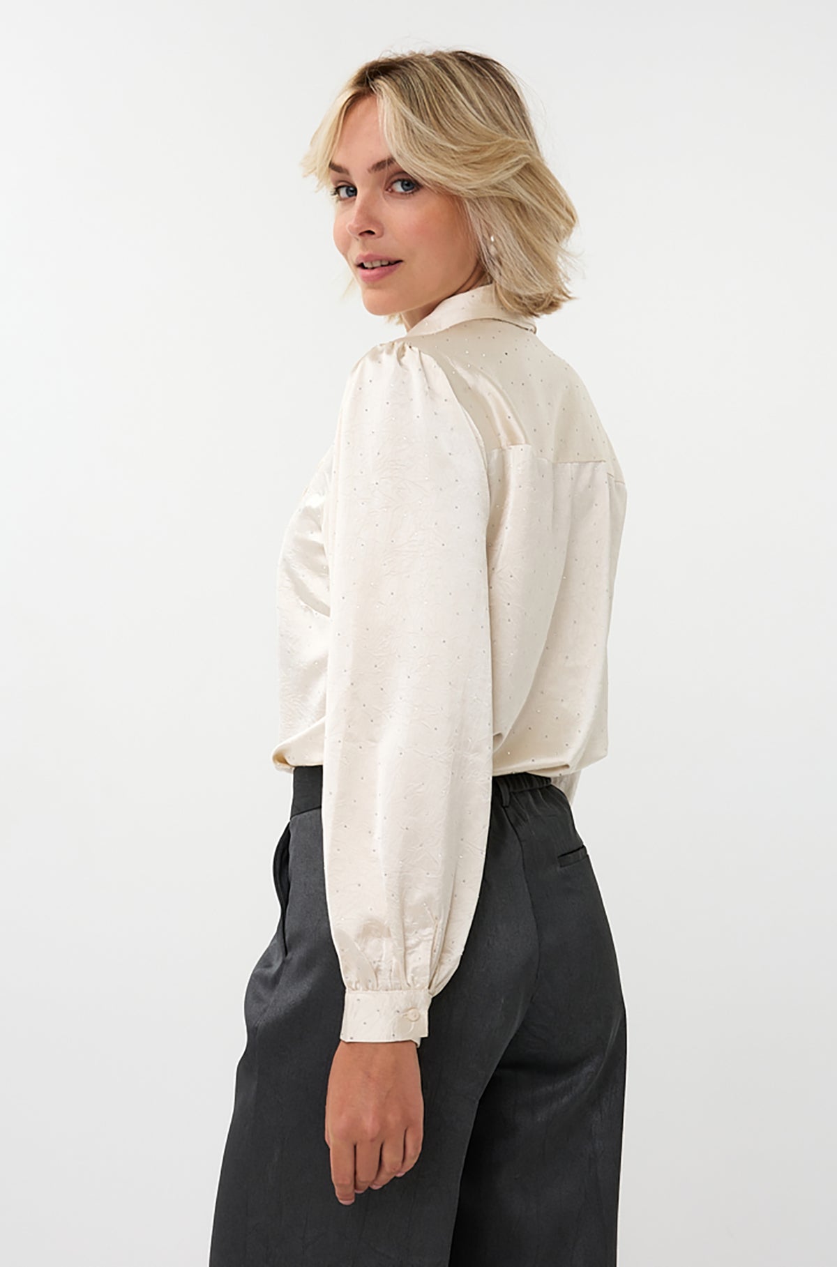 Blouse pour femme par Esqualo | W2514713 Blanc Cassé | Boutique Vvög, vêtements mode pour homme et femme