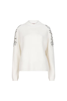Chandail manches longues pour femme par Esqualo | W2527712 Blanc Cassé | Boutique Vvög, vêtements mode pour homme et femme