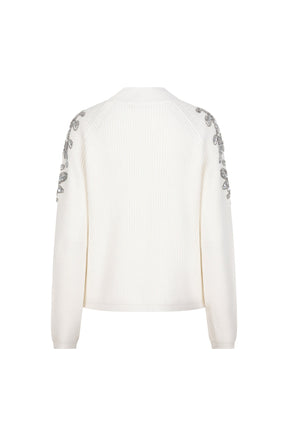 Chandail manches longues pour femme par Esqualo | W2527712 Blanc Cassé | Boutique Vvög, vêtements mode pour homme et femme