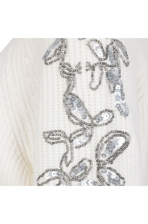 Chandail manches longues pour femme par Esqualo | W2527712 Blanc Cassé | Boutique Vvög, vêtements mode pour homme et femme