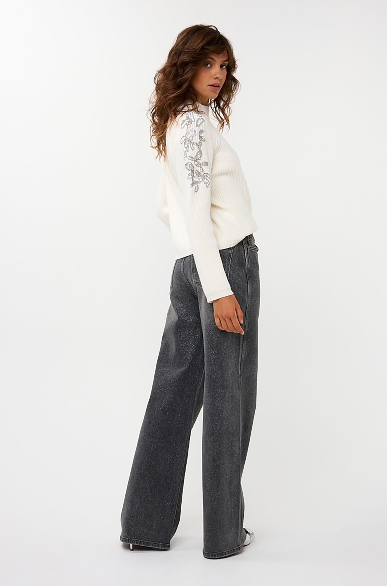 Chandail manches longues pour femme par Esqualo | W2527712 Blanc Cassé | Boutique Vvög, vêtements mode pour homme et femme