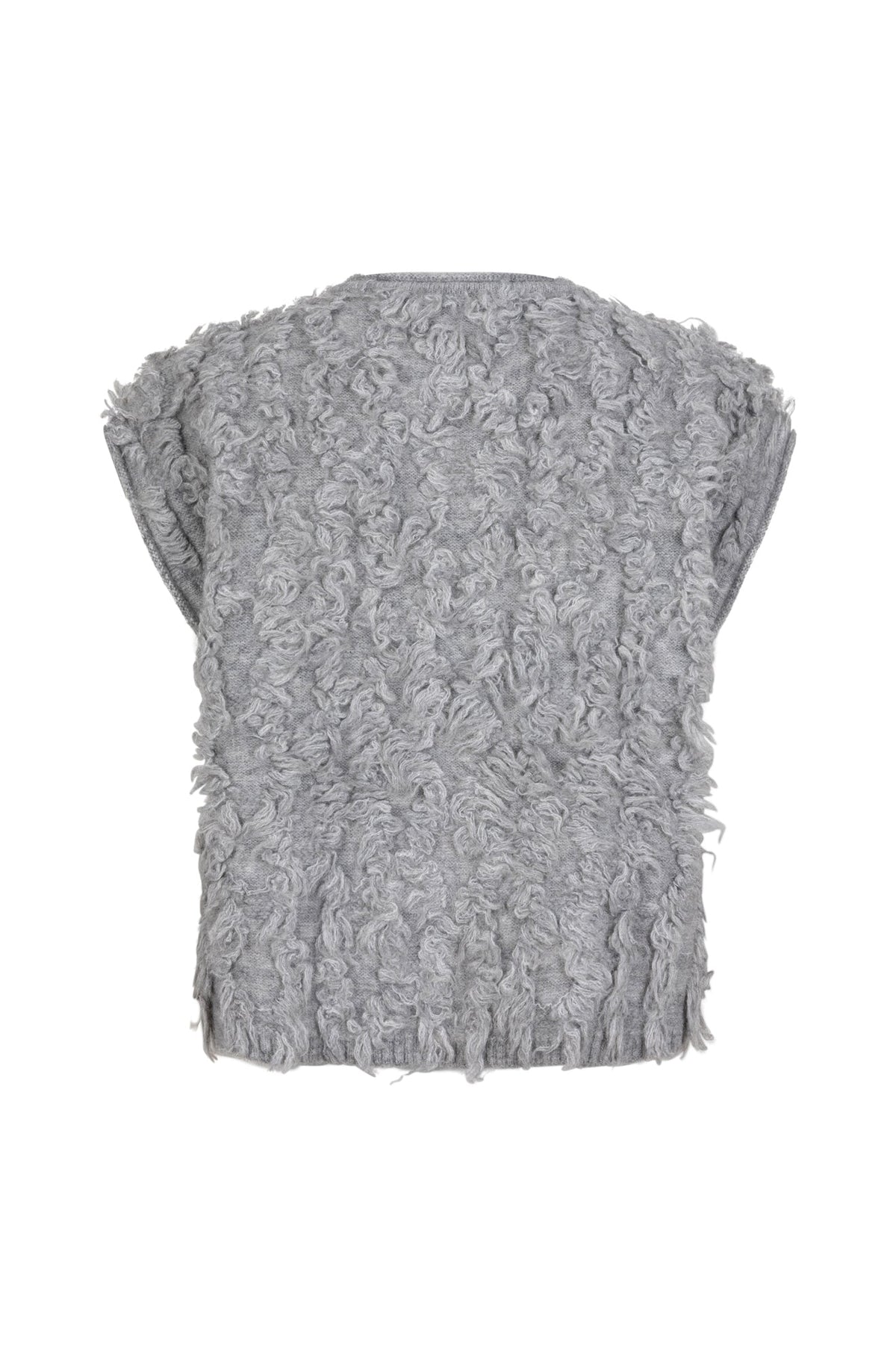 T-Shirt velue et boutonné pour femme par Esqualo | W2527714 Gris | Boutique Vvög, vêtements mode pour homme et femme