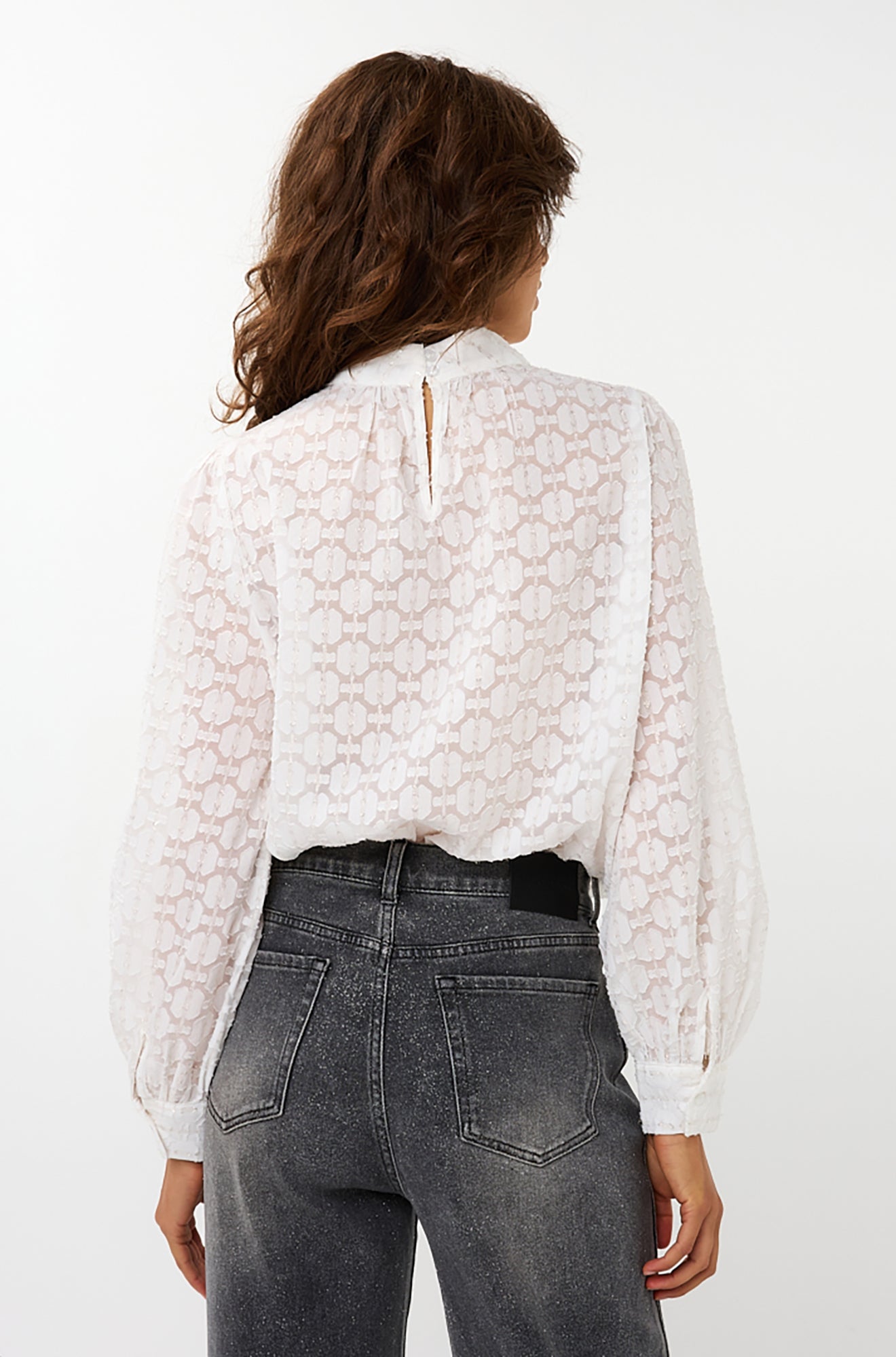 Blouse pour femme par Esqualo | W2528700 Blanc Cassé | Boutique Vvög, vêtements mode pour homme et femme