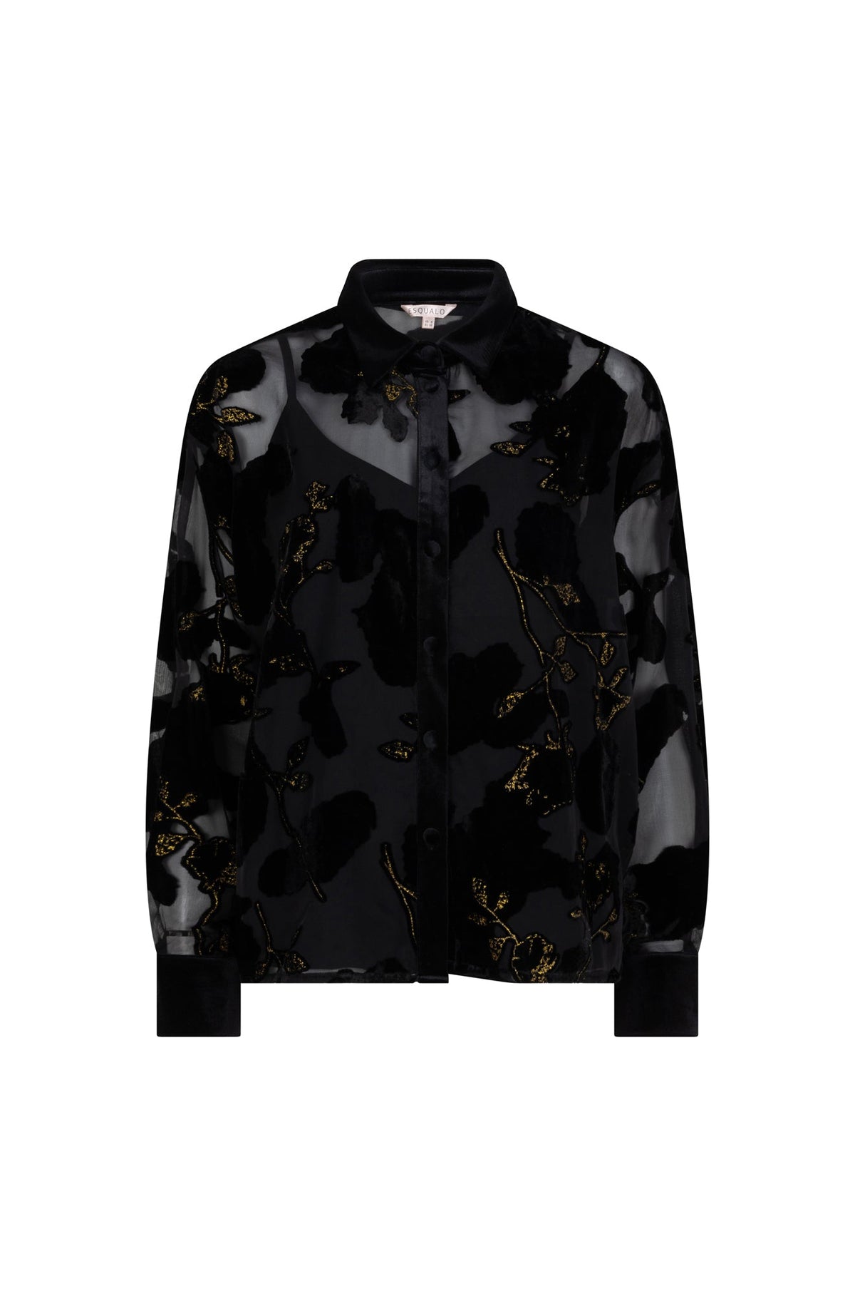 Blouse transparente pour femme par Esqualo | W2528710 Noir | Boutique Vvög, vêtements mode pour homme et femme
