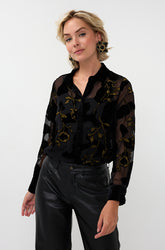 Blouse transparente pour femme par Esqualo | W2528710 Noir | Boutique Vvög, vêtements mode pour homme et femme