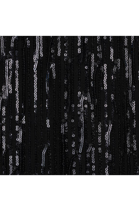 Women's black maxi skirt, detail view by Esqualo
