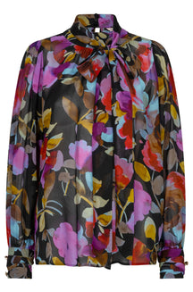 Blouse manches longues noir, vue produit pour femme par Esqualo
