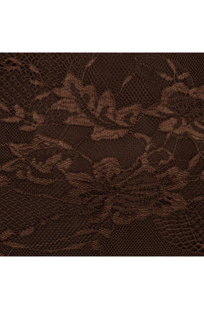 Esqualo women's brown long-sleeve blouse, detail view