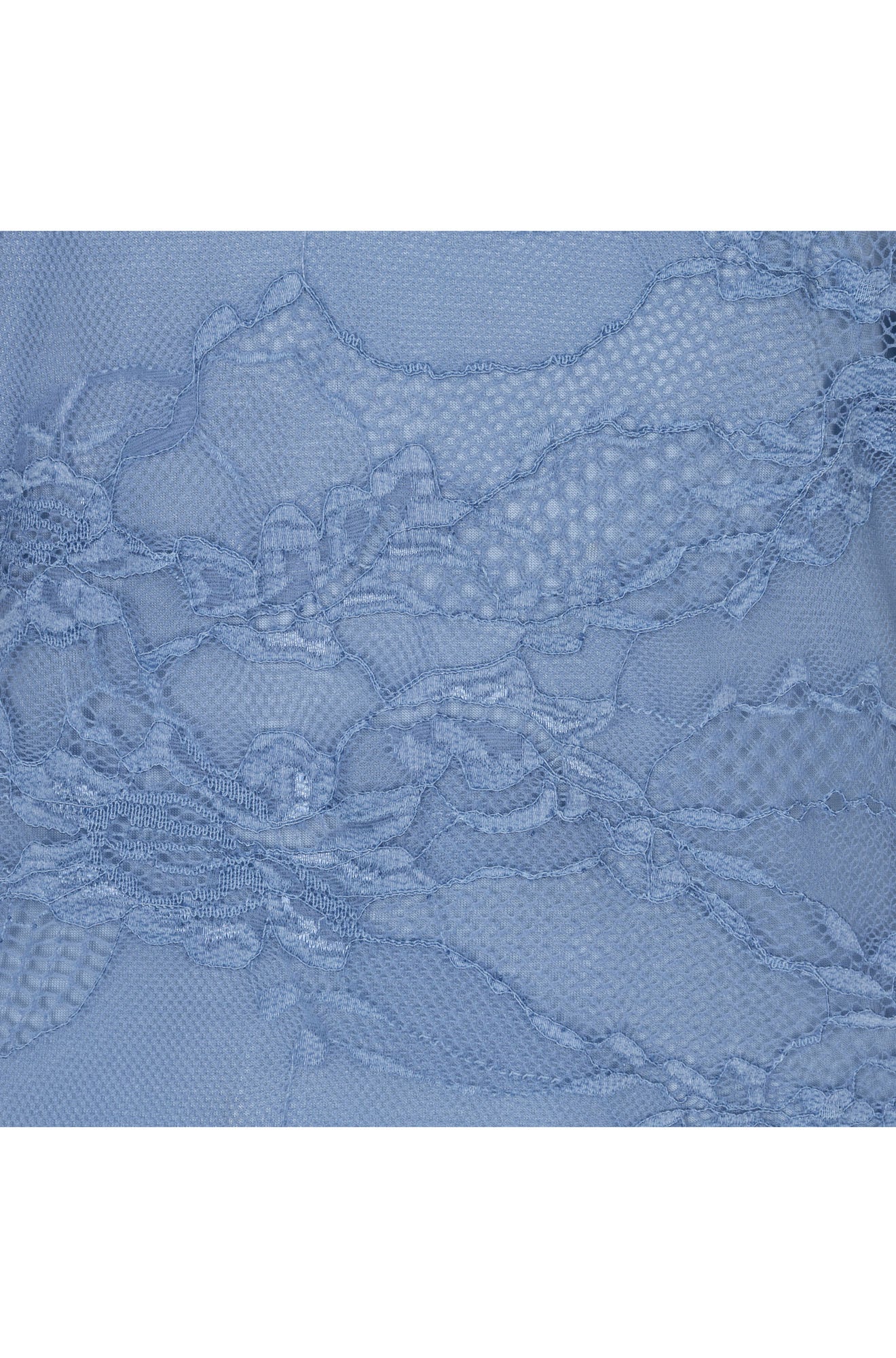 Esqualo women's blue long-sleeve blouse, detail view
