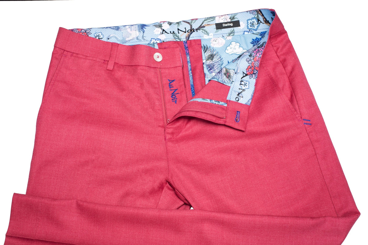 Pantalon pour homme par Au Noir | WESSON-CRAIG red | Boutique Vvög, inventaire complet de la marque Au Noir