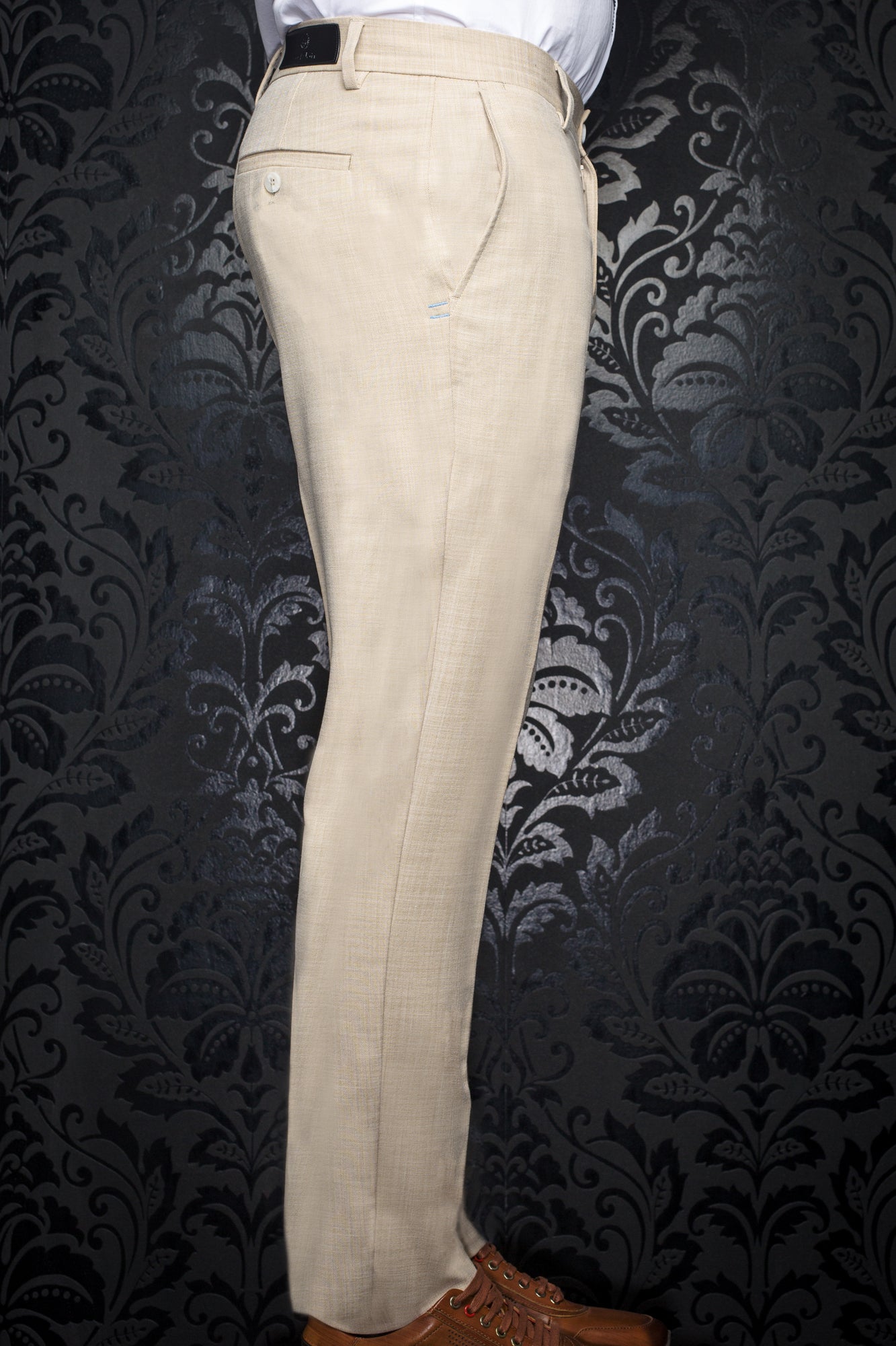 Pantalon pour homme par Au Noir | WESSON-LANCASTER Beige | Boutique Vvög, inventaire complet de la marque Au Noir