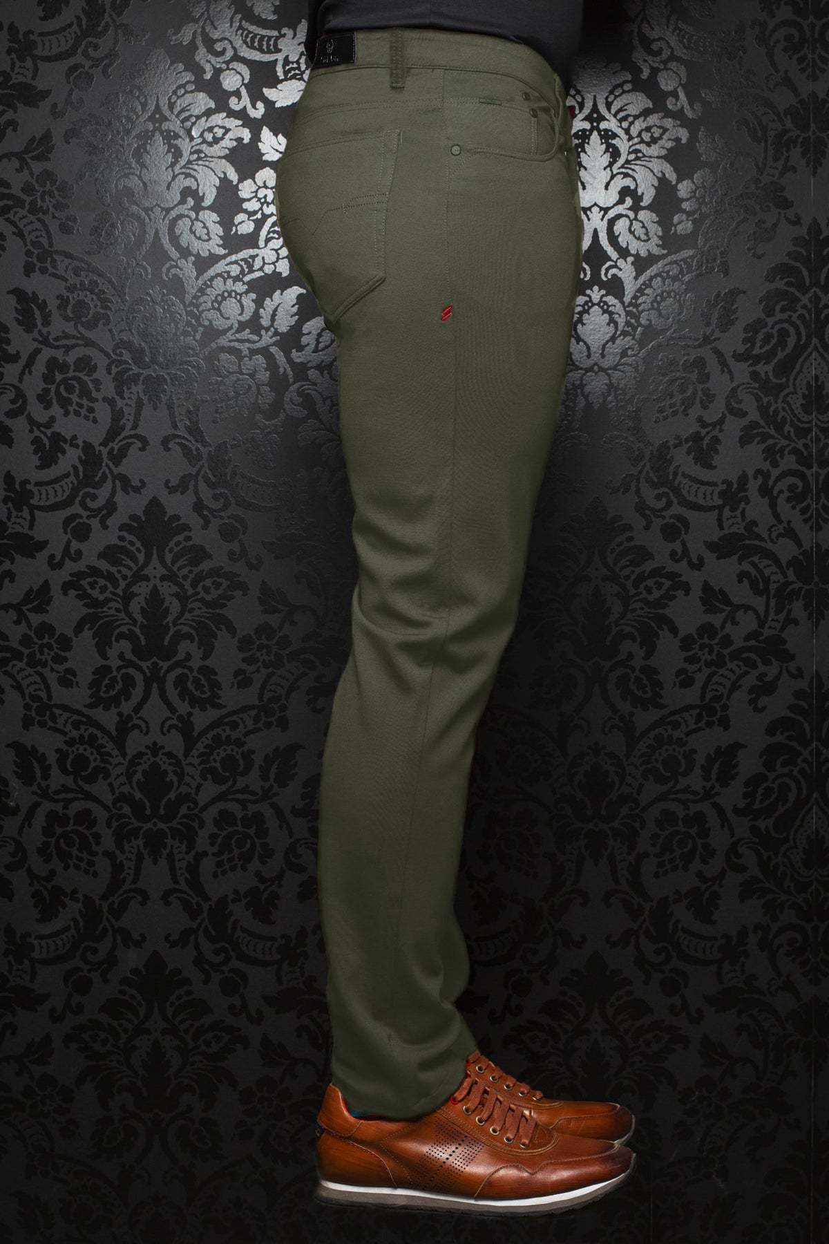 Pantalon pour homme par Au Noir |  WINCHESTER Olive Foncé | Boutique Vvög, inventaire complet de la marque Au Noir