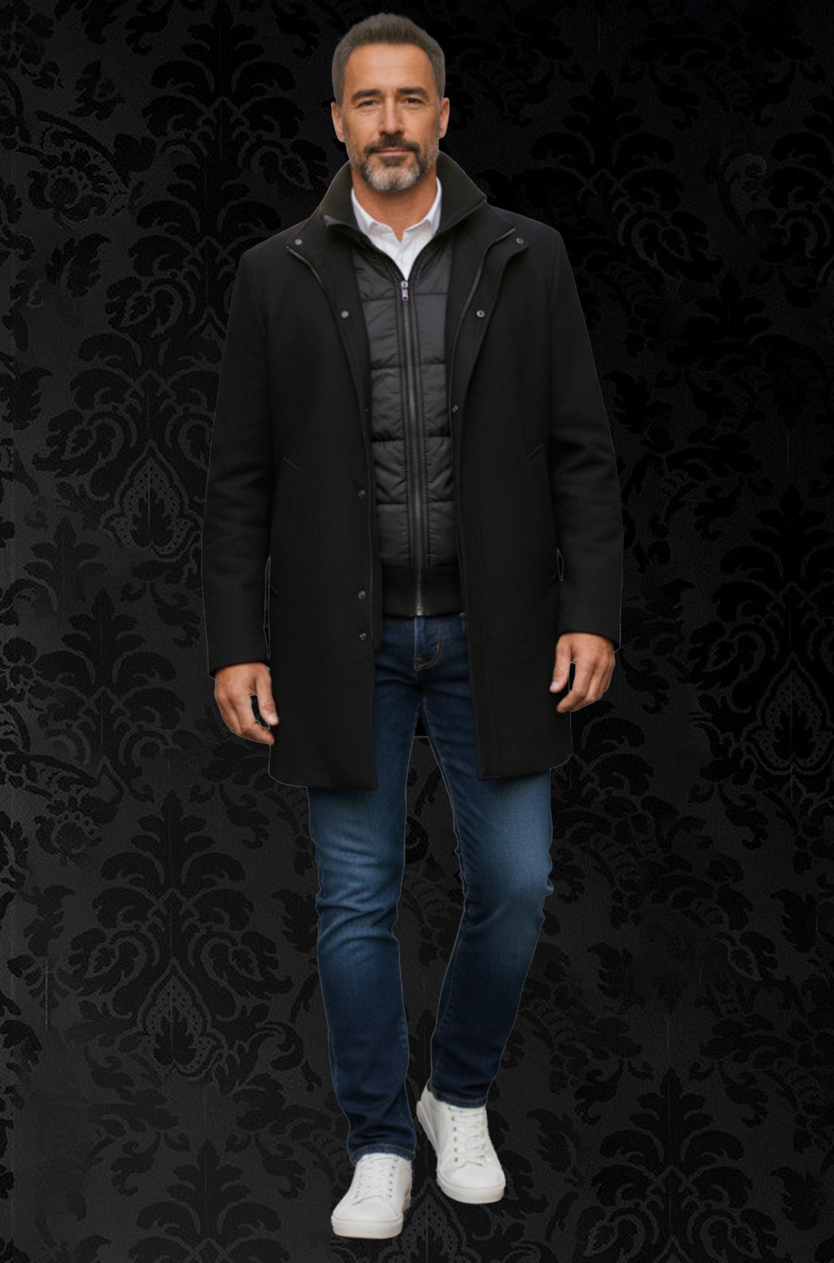 Manteau Au Noir Watson Noir | Chaleur urbaine et style contemporain