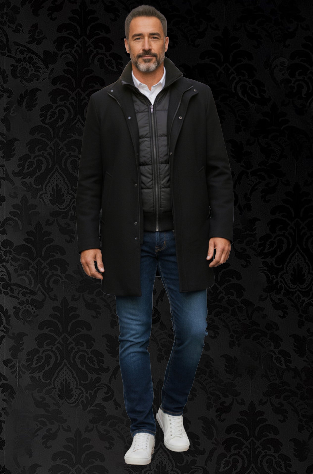 Manteau Au Noir Watson Noir | Chaleur urbaine et style contemporain