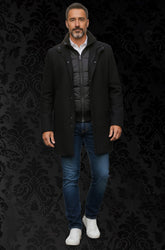 Manteau Au Noir Watson Noir | Chaleur urbaine et style contemporain