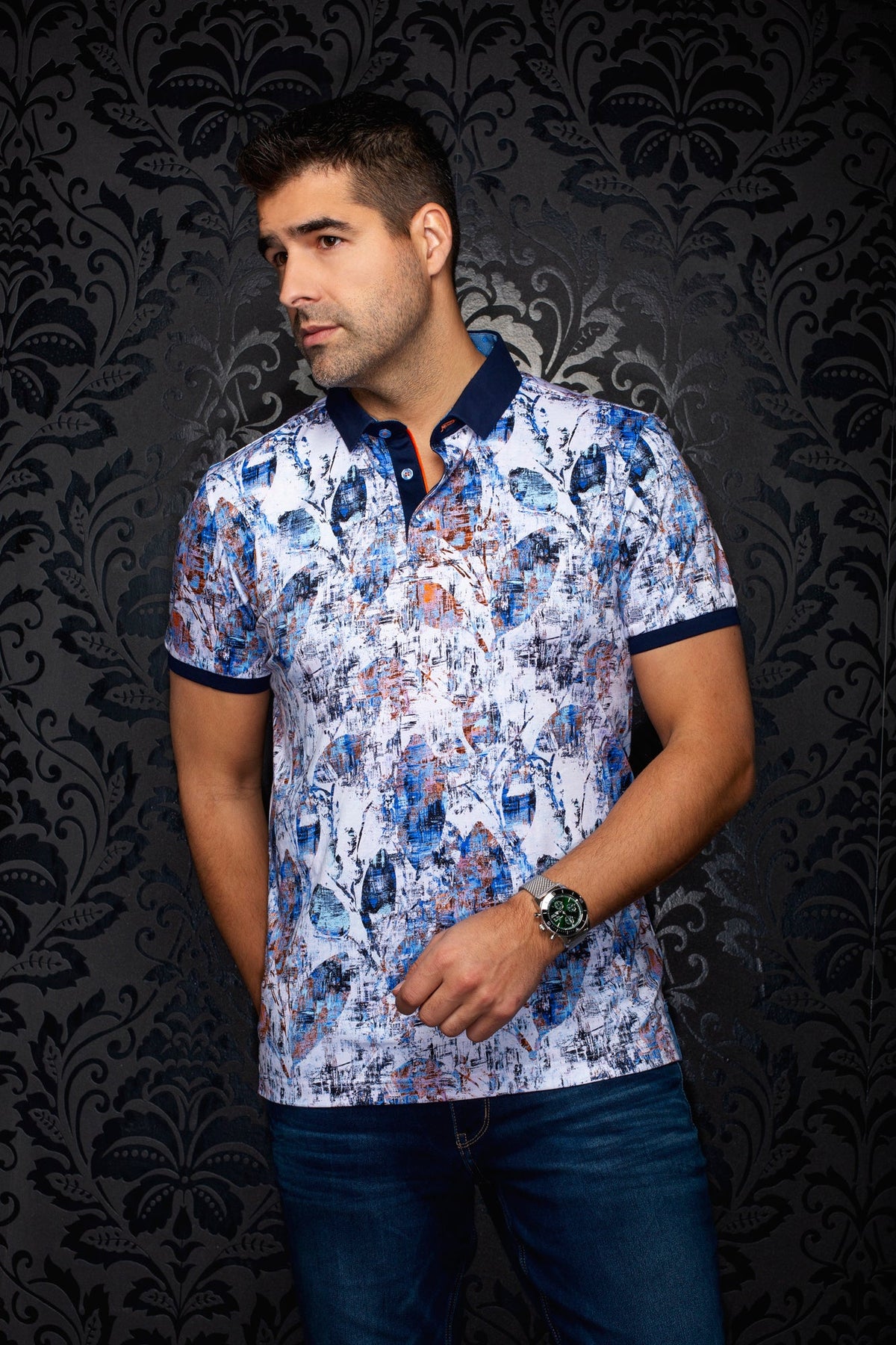 Polo pour homme par Au Noir | YUCATAN Blanc | Boutique Vvög, inventaire complet de la marque Au Noir