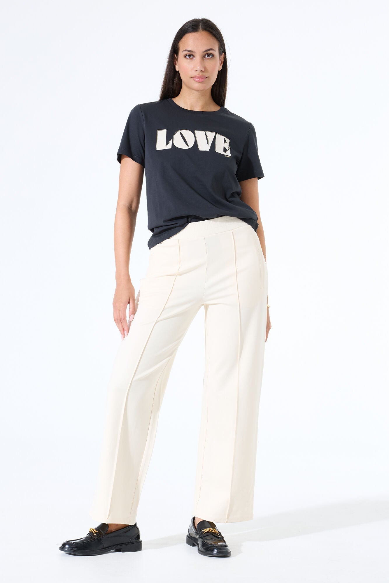 T-Shirt pour femme par Garcia | Z0055 Anthracite | Boutique Vvög, vêtements mode pour homme et femme