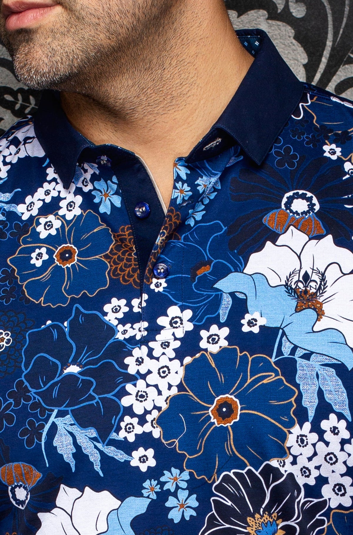 Polo pour homme par Au Noir | ZANZIBAR Marine | Boutique Vvög, inventaire complet de la marque Au Noir