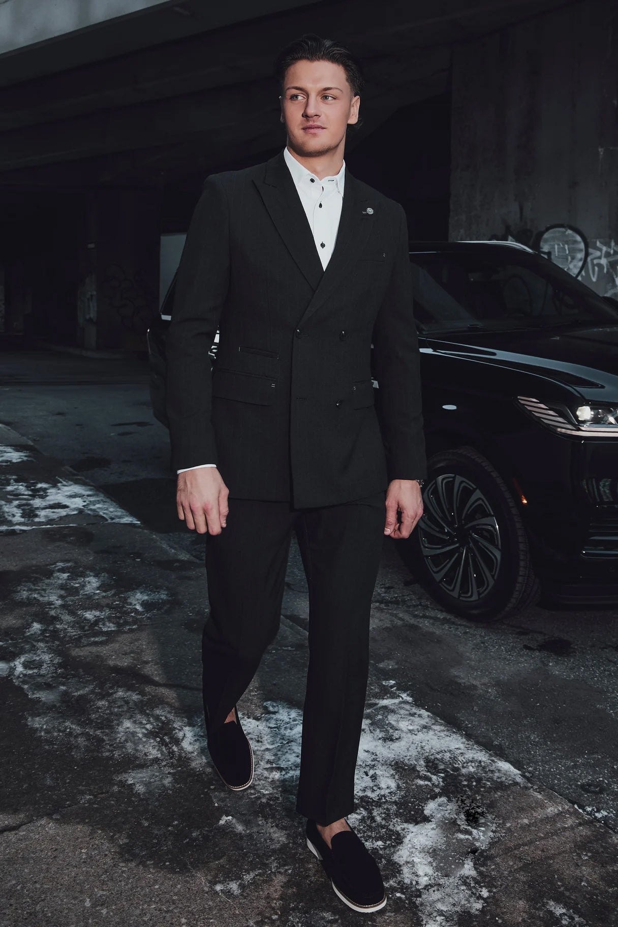 Pantalon pour homme par Au Noir | BOMER-WEBLEY Noir | Boutique Vvög, inventaire complet de la marque Au Noir