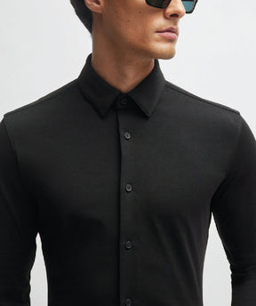 Chemise manches longues habillée pour homme par HUGO BOSS collection Business | 50474283 Noir/001-BLACK | Boutique Vvög, vêtements mode pour homme et femme