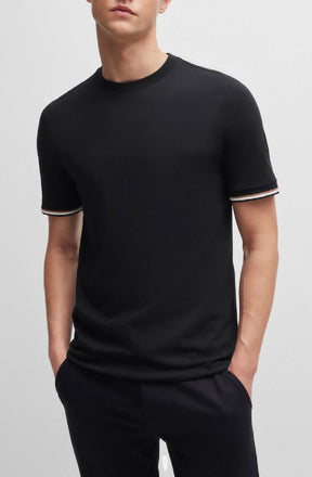 T-Shirt pour homme par HUGO BOSS collection Green | 50501097 Noir/001-BLACK | Boutique Vvög, vêtements mode pour homme et femme