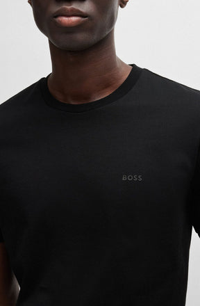 T-Shirt habillée pour homme par HUGO BOSS collection Sport | 50468347 Noir/001-BLACK | Boutique Vvög, vêtements mode pour homme et femme