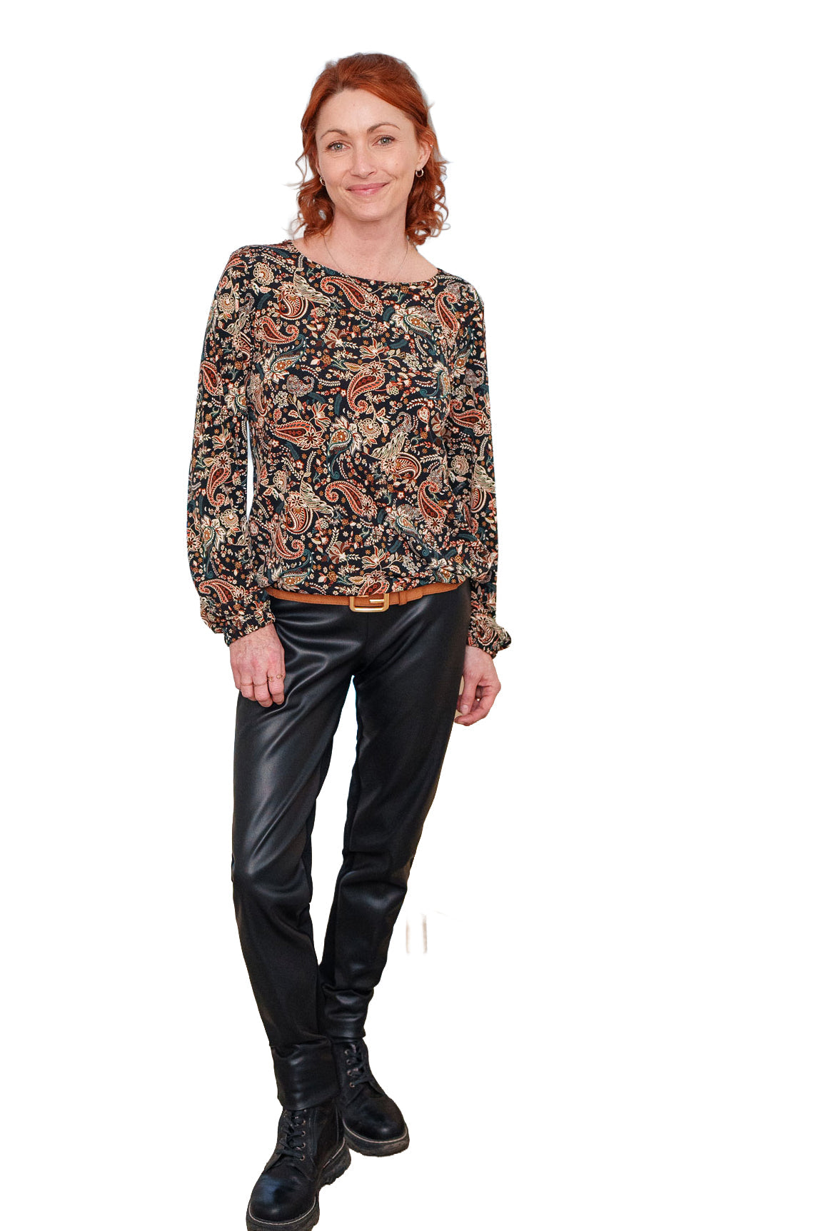 Blouse pour femme par Rien ne se perd, tout se crée | Bruy Paisley d'automne | Boutique Vvög, vêtements mode pour homme et femme