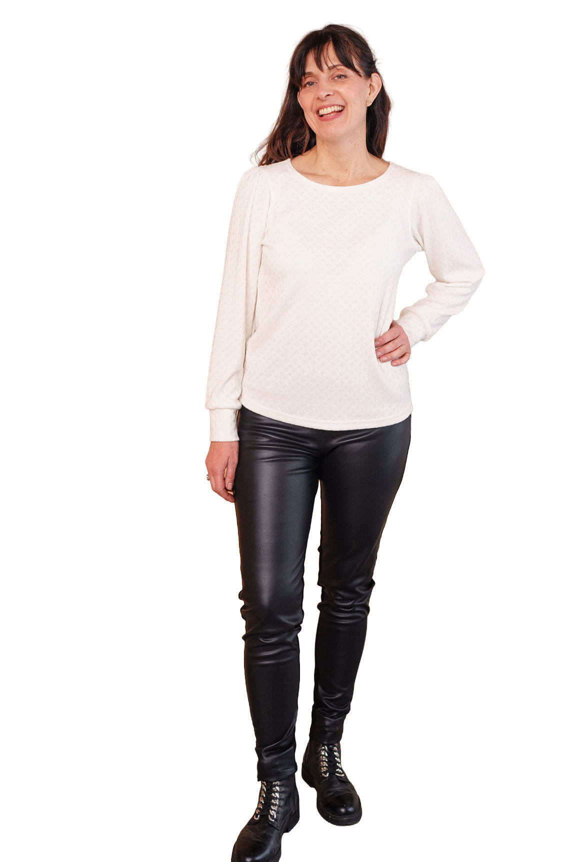Chandail manches longues pour femme par Rien ne se perd, tout se crée | Camar Ivoire | Boutique Vvög, vêtements mode pour homme et femme