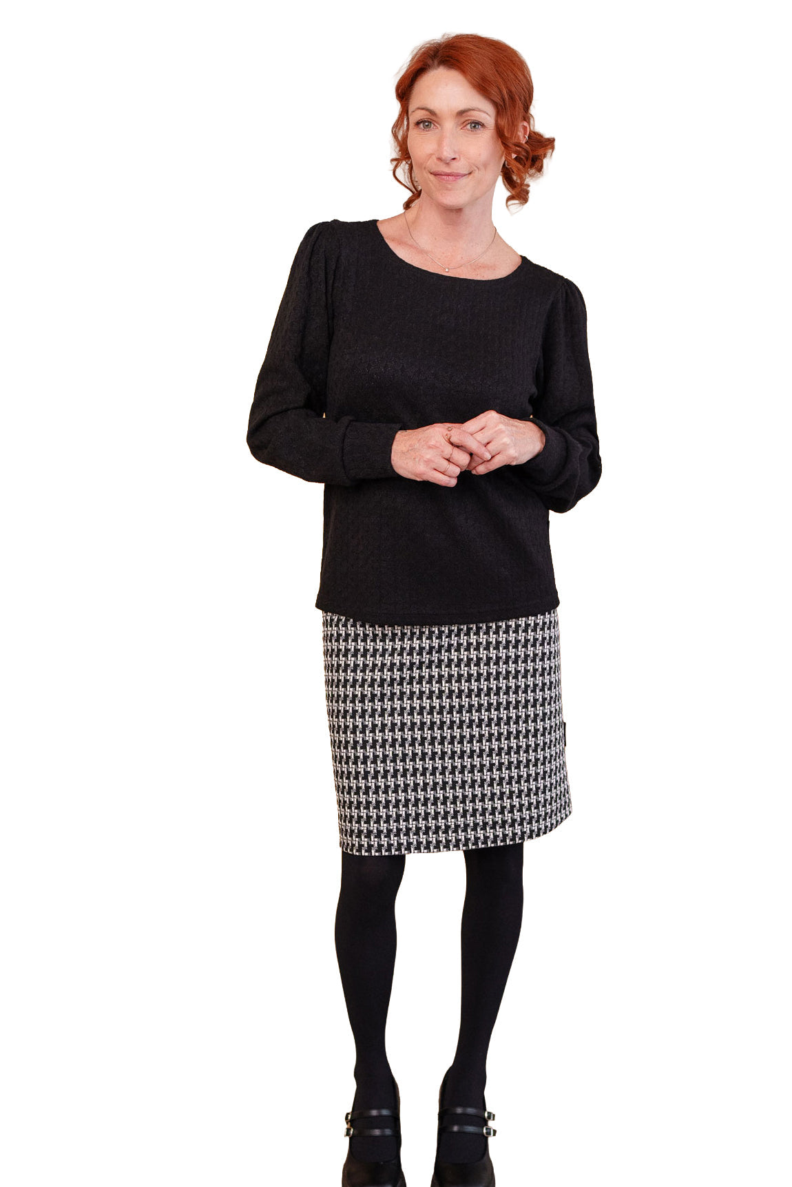 Chandail manches longues pour femme par Rien ne se perd, tout se crée | Camar Noir | Boutique Vvög, vêtements mode pour homme et femme