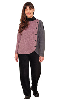 Veste avec boutons pour femme par Rien ne se perd, tout se crée | Chev Rose | Boutique Vvög, vêtements mode pour homme et femme