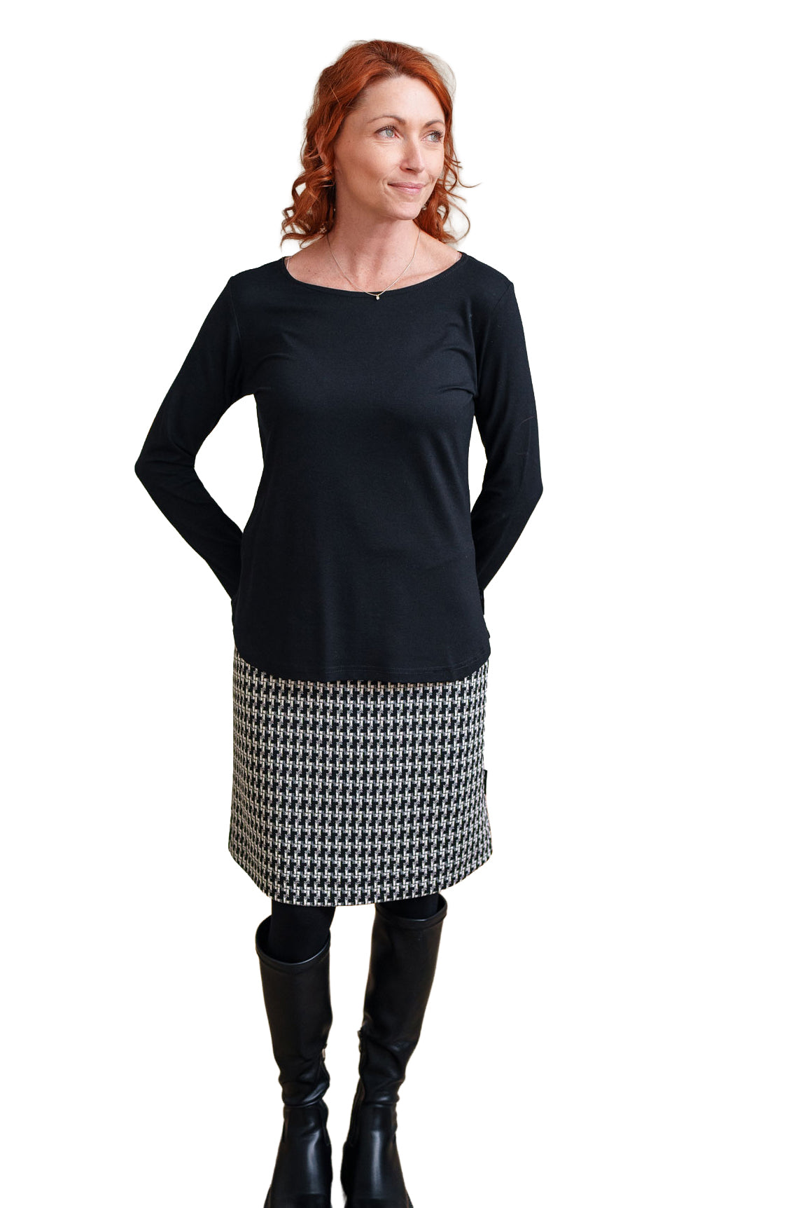 Chandail manches longues pour femme par Rien ne se perd, tout se crée | Gaug Noir | Boutique Vvög, vêtements mode pour homme et femme
