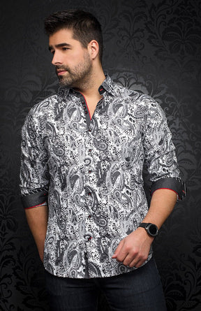 Chemise manches longues pour homme par Au Noir | DECCAN Blanc | Vvog.ca, inventaire complet de la marque Au Noir