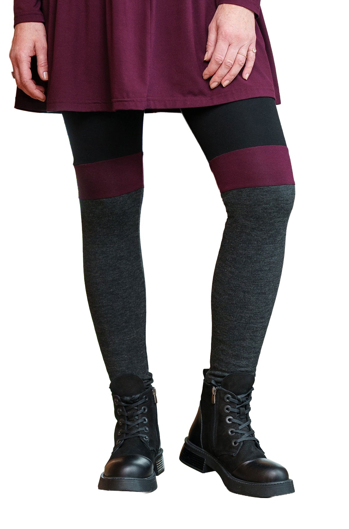 Legging pour femme par Rien ne se perd, tout se crée | Taiga Merlot | Boutique Vvög, vêtements mode pour homme et femme