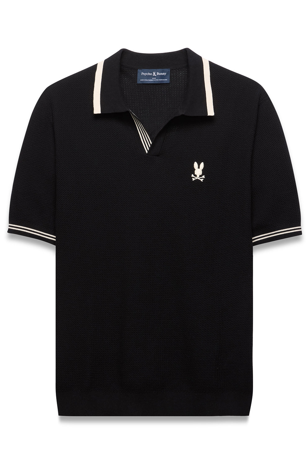 Polo sport pour homme par Psycho Bunny | MT0100160 Noir | Boutique Vvög, vêtements mode pour homme et femme