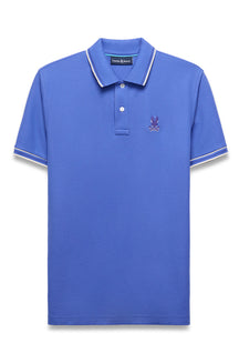 Polo sport pour homme par Psycho Bunny | MT0100193 Bleu Amparo | Boutique Vvög, vêtements mode pour homme et femme