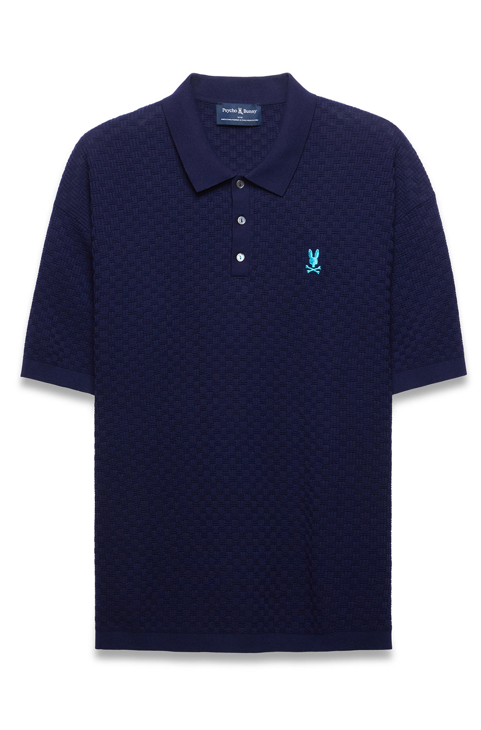 Polo sport pour homme par Psycho Bunny | MT0100200 Bleu Du Soir | Boutique Vvög, vêtements mode pour homme et femme