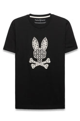 T-Shirt pour homme par Psycho Bunny | MT0200274 Noir | Boutique Vvög, vêtements mode pour homme et femme