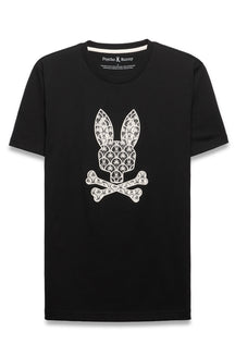 T-Shirt pour homme par Psycho Bunny | MT0200274 Noir | Boutique Vvög, vêtements mode pour homme et femme