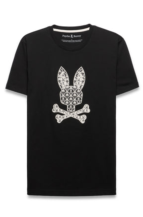 T-Shirt pour homme par Psycho Bunny | MT0200274 Noir | Boutique Vvög, vêtements mode pour homme et femme
